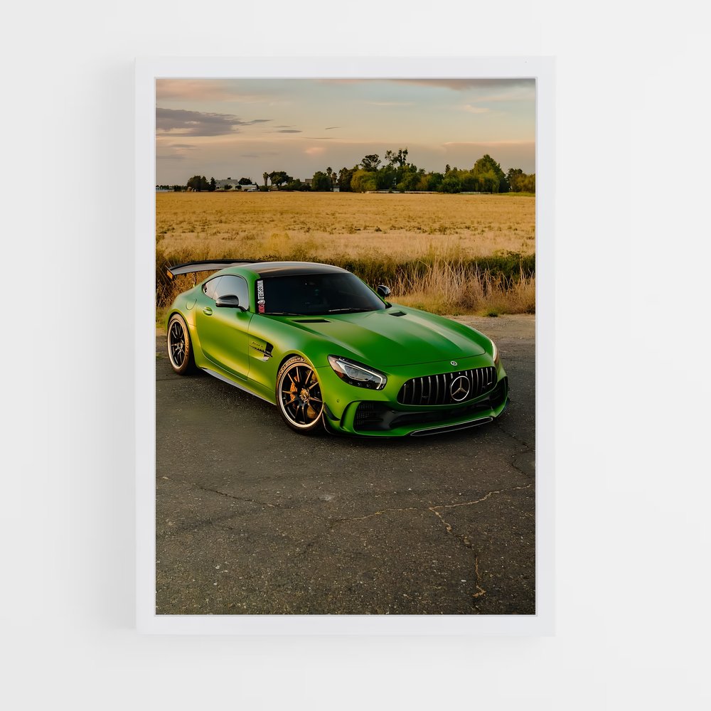 Poster Amg gt r sophistiqué – affiche Mercedes (vue 3)